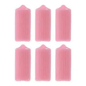 VOCOSTE Durable Convenient Sponge Foam Hair Roller for Women 2.99"x1.26" Pink 6 Pcs