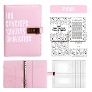 100 Envelopes Money Saving Challenge(Various)100 Envelope Challenge Binder, Easy and Fun Way to Save $5,050, Savings Challenges Budget Book Binder with Cash Envelopes for Office,Home,School birthday  Christmas present Father's Day