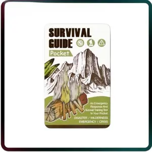 RDS SCM Survival Guide for Emergency Disaster Micro Guide and First Aid Survival Pocket Handbook - Easily Fits in Wallet, Glove Box, or Pouch