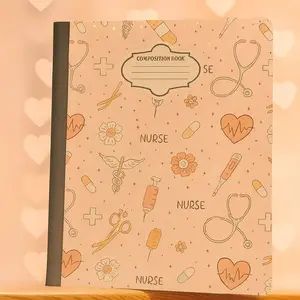 Composition Notebook for Nurses with Medical Icons and Stethoscope Design Perfect for Medical Students and Professionals