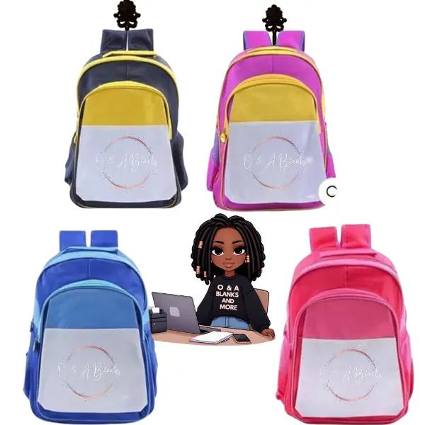 Two- Toned Sublimation School Backpacks Two- Toned Sublimation School Backpacks
