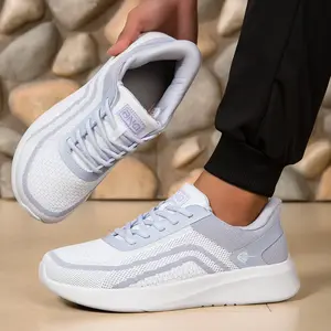 Bemiro Shoes Men's Stylish Sneakers for All Seasons Shock-Absorbing Jump Rope Training Shoes Lightweight Non-Slip Gym Footwear for Road Running Comfortable Breathable Upper Casual Shoes