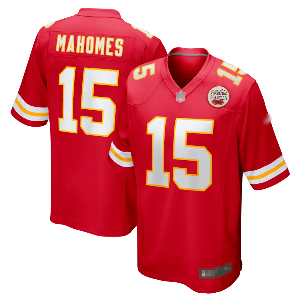 KC Football Premium Stitched Fan Edition Jersey Collection - Red/White - Custom Name & Number - US Ready