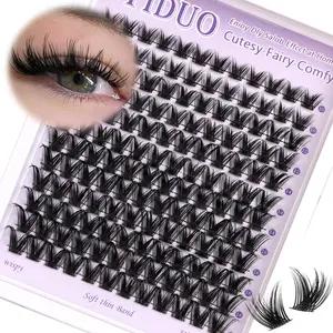Individual False Eyelash Extension Kit, Mixed Length Natural Look Eyelash Extensions, Self Grafting Curl Eyelashes, Diy Eyelash Extensions, Diy Eyelash Clusters, Eye Makeup Enhancement False Eyelashes, Eyelash Cluster Cosmetic, Eyelash Set
