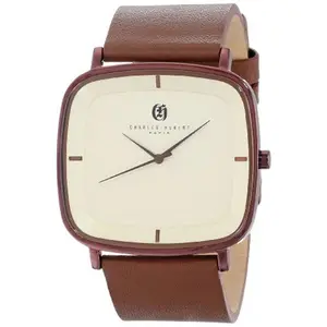 212 MAIN Unisex Minimalist Business Fashion Quartz Wristwatch - Brown IP-Plated, Champagne Dial, Square Shape, Stainless Steel, Water Resistant, Push-Pull Crown, Unitron Enterprise Timepiece, Business Fashion Watch