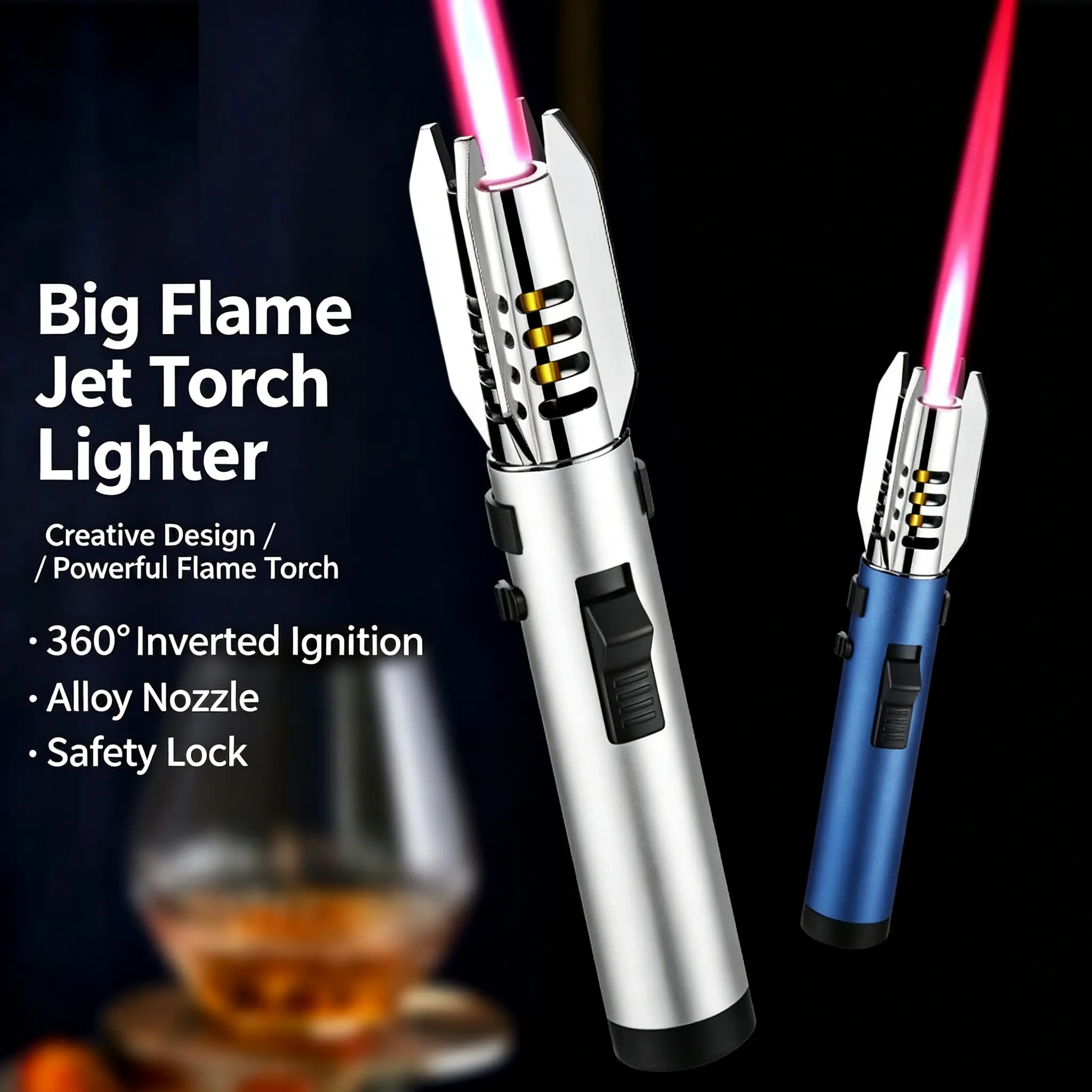 Portable Fire Starter with High-Temperature Output, Handheld Design for Campfire, BBQ Party, Camping & Hiking