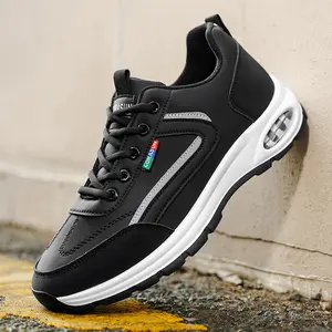 CORASUN Men's Casual Sports Sneakers | Waterproof PU Leather & Non-Slip Air Cushion Shoes for Office Workers & Students | Perfect for Daily Commute & Outdoor Walking