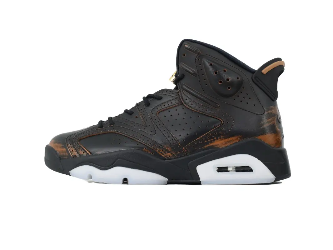 Men Vintage Distressed Brown Black Leather High Top Sneakers, Retro Hip Hop Street Trainers, Shock Absorbing Casual Shoes For Guys Outdoor Walking