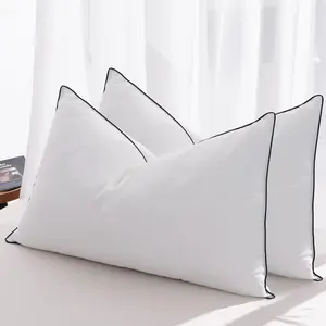 Down Pillows  Size Set of 2, Luxury Hotel Collection Bed Pillow 2 Pack, Airyfil  Fillings & Feathers PillowFluffy Plush for Side Sleepers, Medium Firm, 20x30 in.