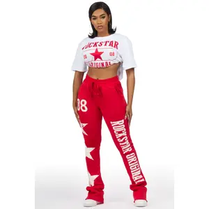 Chavonne White/Red T-Shirt Trackset