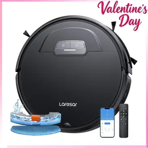 Laresar 3-in-1 Self-Charging Robot Vacuum Cleaner & Mop,4500Pa Strong Suction Carpet  Auto-boost Robotic Vacuum Cleaner, Self-Charging, Remote Control, Anti-Collision and Boundary Strips Smart robot  vacuum Durable Powerful, Valentine's gift