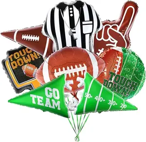 Football Party Decorations Football Shaped Foil Balloons,Touchdown Balloons for Football Birthday Party Football Game Tailgate Party Decorations