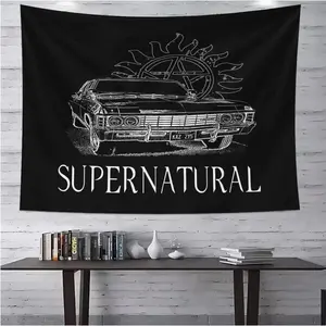 Supernatural-1 Hanging Banner Wall Hanging Tapestry for Home Decor, University Dorm Bedroom Living Room Wall Decoration, Multi-Purpose Party Decorations, Wall Tapestries