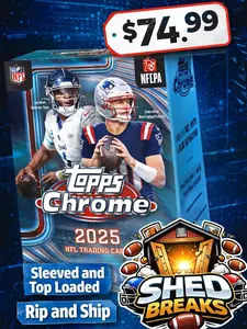 2025 TOPPS CHROME LIVE  $74.99 RIP & SHIP  | SLEEVED & TOP LOADED | SHED BREAKS LIVE