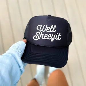 Well Sheeyit, Sassy, Funny, Black Snapback Trucker Hat