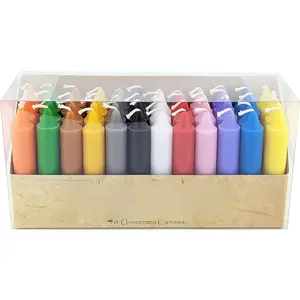Box of 48 Colored Candles | 4 inches Tall & 3/4 inch Diameter |  Supplies for Your Personal n Altar, Spells, Charms & Intentions | Witchy Room Decor | Taper Candlesticks