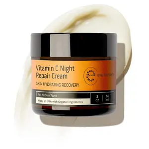 Eve Hansen Vitamin C Night Cream for Face and Neck - Hydrating, Brightening, Overnight Moisturizer for All Skin Types - 2 oz Lightweight Skincare