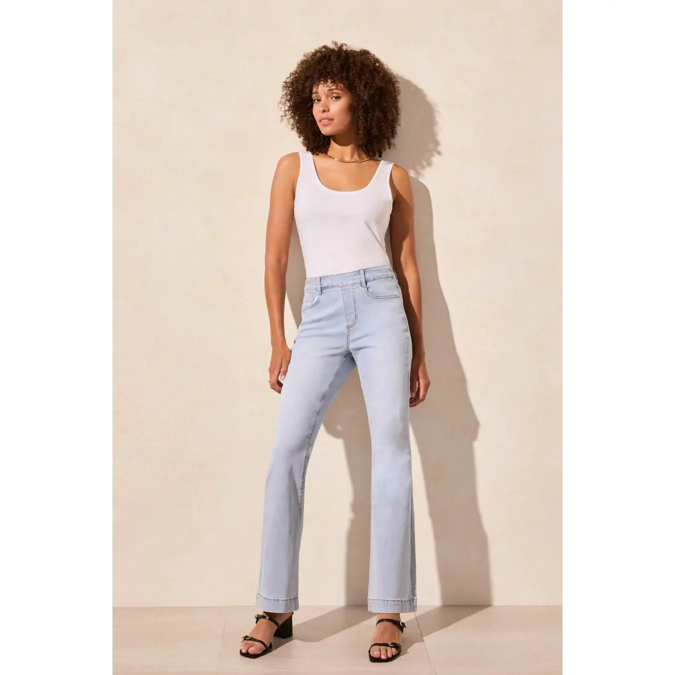AUBREY PULL ON FLARE JEANS