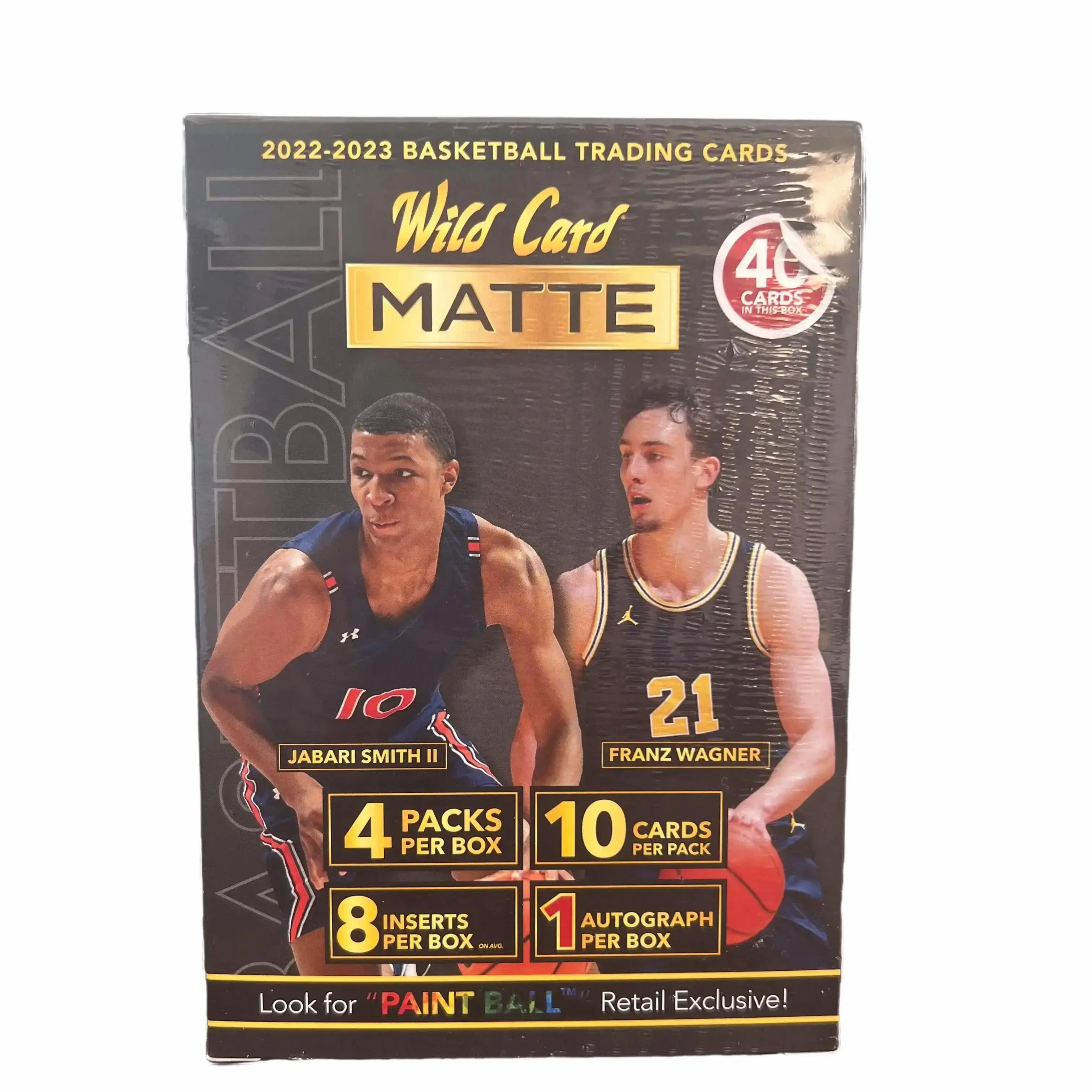 2022 Wild Card Matte Basketball Premium Black Blaster Box (1 Autographed card) 2022 Wild Card Matte Basketball Premium Black Blaster Box (1 Autographed card)