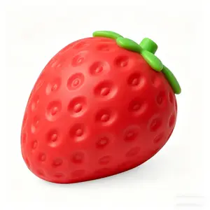 Jumbo Realistic Strawberry Squishy Fidget Toy, Super Soft Slow Rising Stress Relief Squeeze Toy for Kids Adults