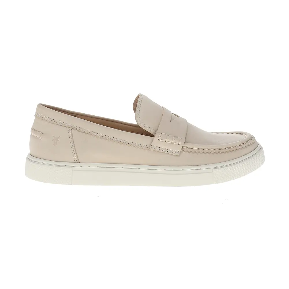 Frye Womens Ivy Slip On Loafers Casual - Off White