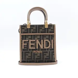 Pre-owned FENDI canvas Shoulder Bags Sunshine Brown Shoulder Bag T10391788
