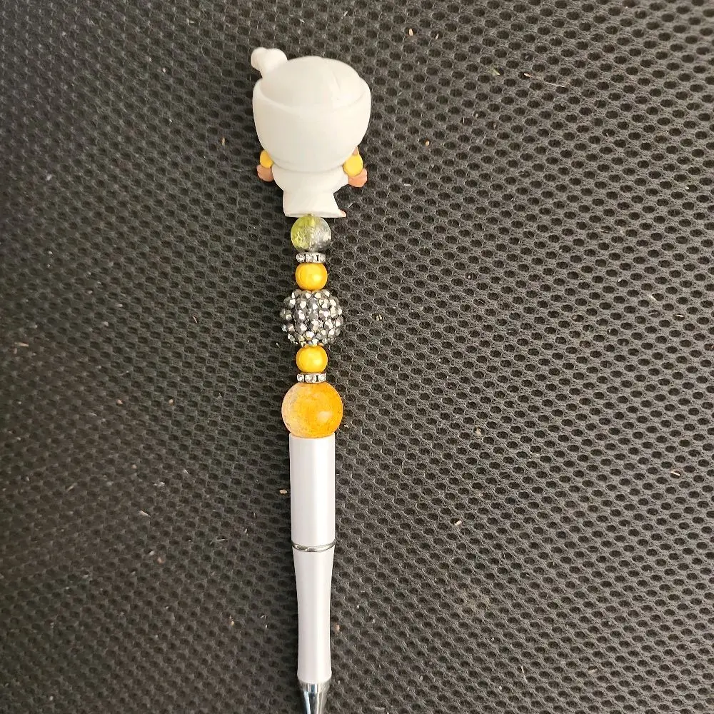 Live adoorable Beaded Pen - Elegant Design with Unique Beadwork - Ideal for Crafting and Writing griz beadable office Supplies dorable pens