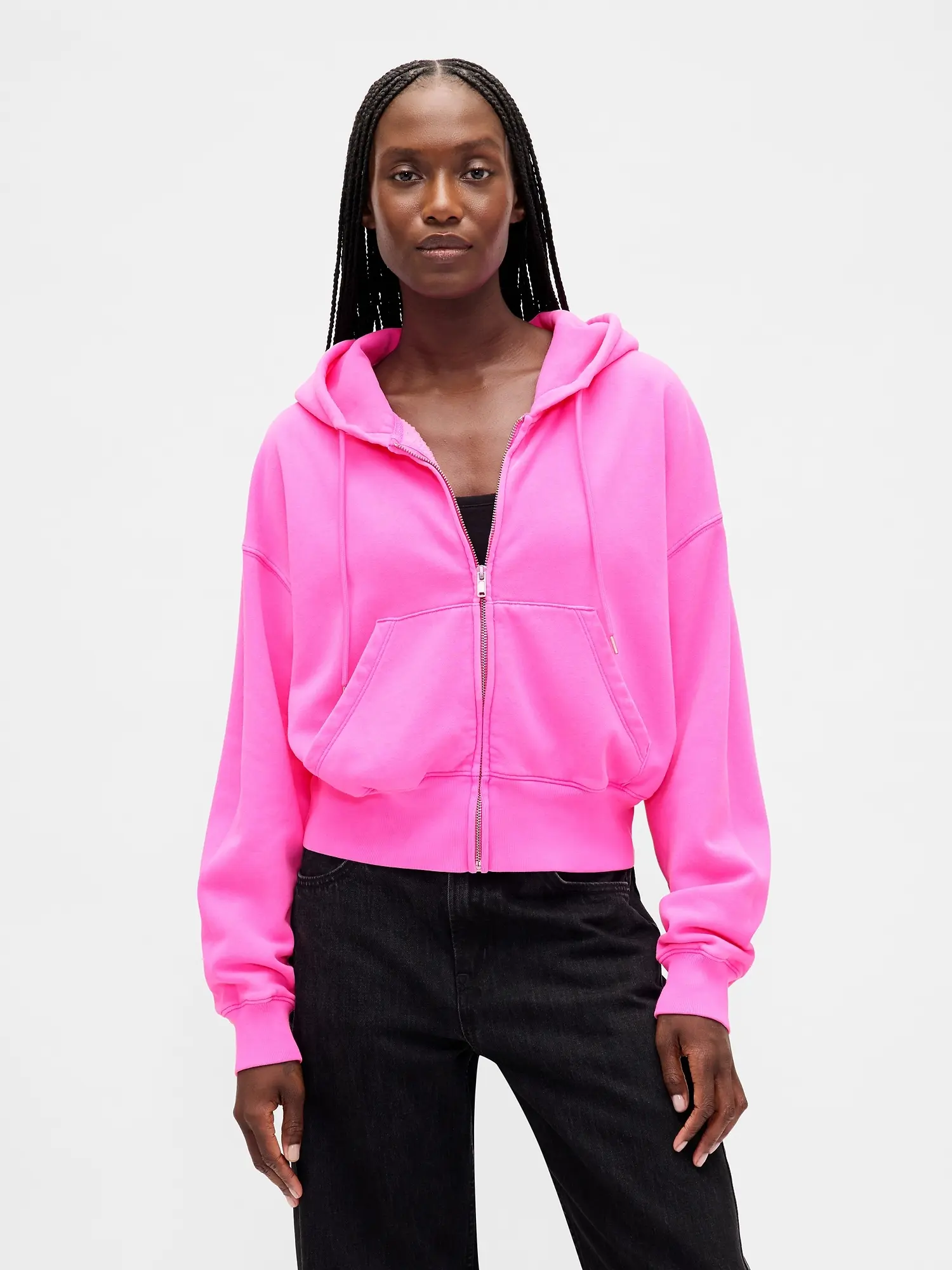 Gap Women's VintageSoft Full-Zip Wedge Hoodie Gap Women's VintageSoft Full-Zip Wedge Hoodie