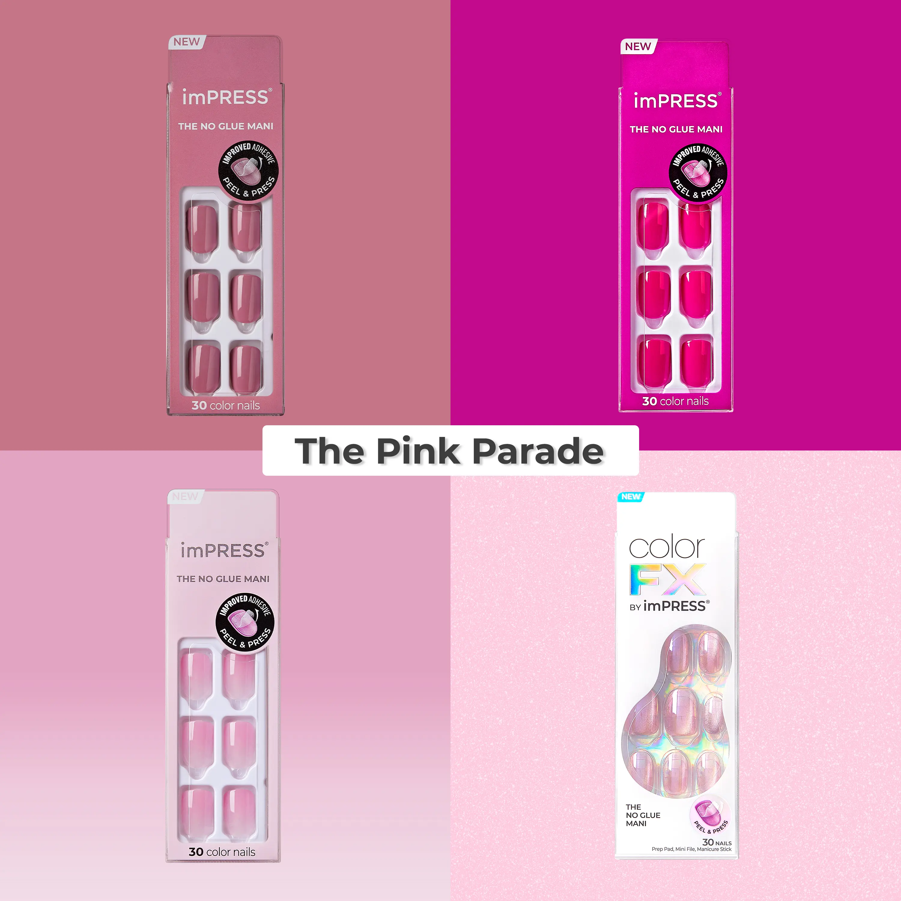 imPRESS Press On Nails Bundle - The Pink Parade