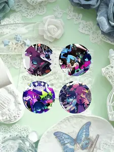 Cool Anime Character Brooch Set, Creative Personalized Clothing Accessories, Perfect for Collection and Daily Wear, Elegant Artistic Gift