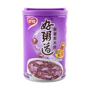 YINLU Purple Sweet Potato & Black Rice Congee - Healthy Instant Breakfast Porridge, 280g