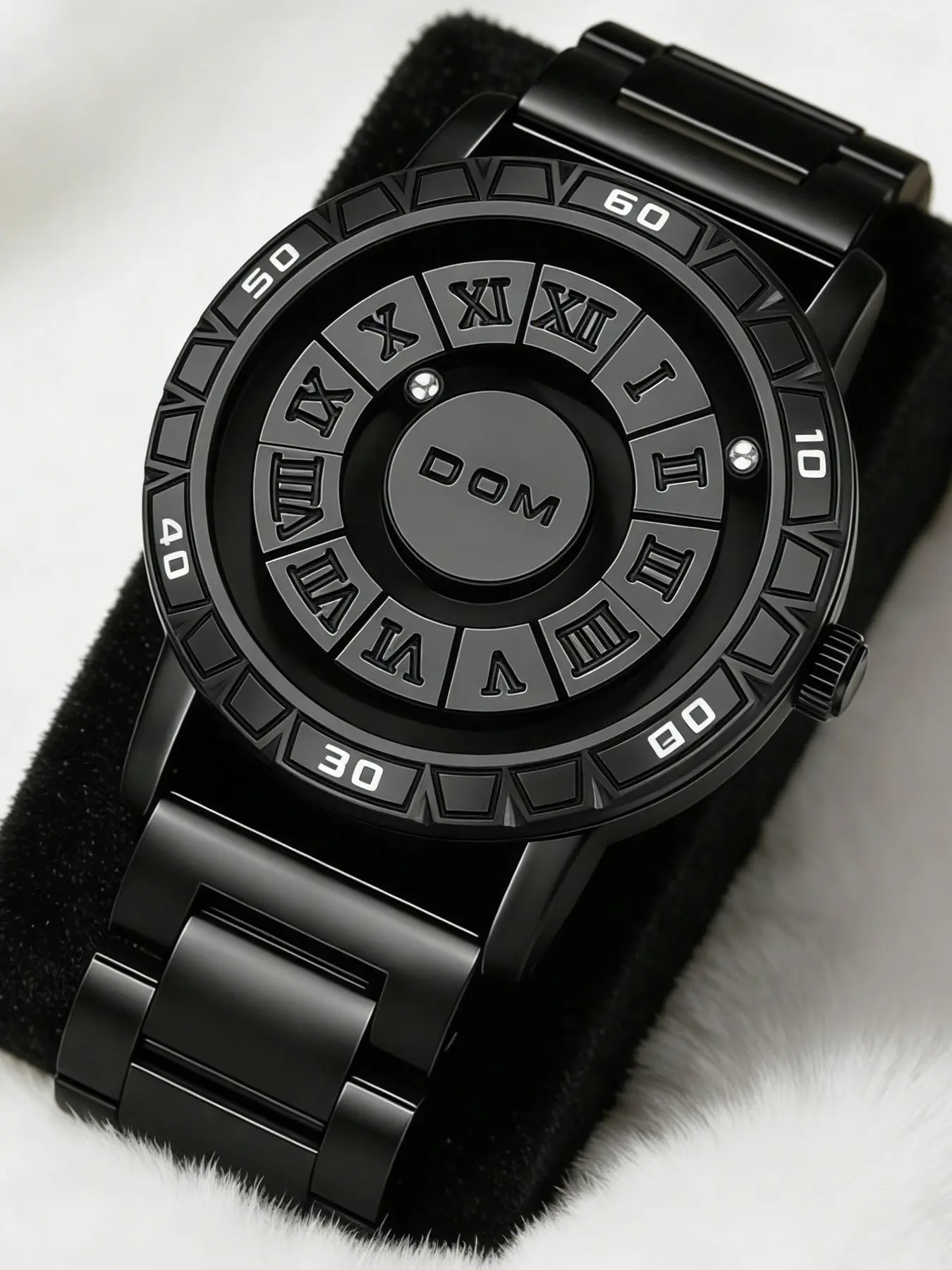 Men's Street Trend Magnetic Floating Sports Watch, Quartz Waterproof Watch, Valentine's Day for Him, Trendy Casual Round Dial Wristwatch, Fashionable Round Dial Analog Watch As Gifts with Box, Analog Quartz Watches