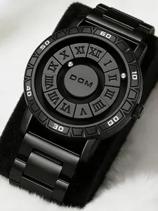 Men's Street Trend Magnetic Floating Sports Watch, Quartz Waterproof Watch, Valentine's Day for Him, Trendy Round Dial Wristwatch, Fashionable Round Dial Analog Watch As Gifts with Box