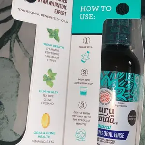 Product Review of GuruNanda Cocomint Pulling Oil with 7 Essential Oils & Vitamins D, E & K2 - 8 oz from t**a