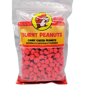 Buc-ee's Burnt Peanuts - Candy Coated Snack with Protein, Sweet and Crunchy and full of Flavor
