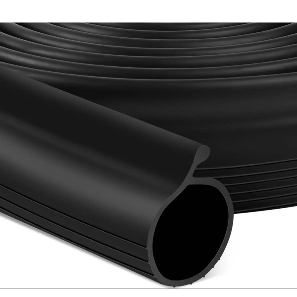 16.5 FT Garage Door Bottom Seal Rubber 0.19" P Bulb Bottom Garage Weather Stripp for Enhanced Seal