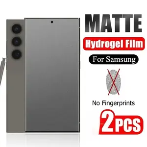2Pcs Matte Hydrogel Film For Samsung Galaxy S25 S24 S23 S21 S22 Ultra Fe Plus S10 S25 Edge Screen Protector No Fingerprints Soft