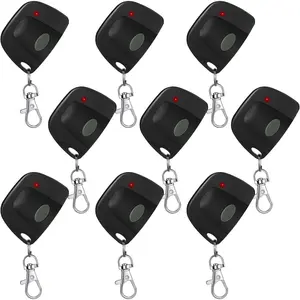 9 count Garage Door Remote Compatible with Linear Multicode 300mhz 10 Dip  3089 3060 3070 Gate Opener Remote Multicode Gate Opener with  (Black)