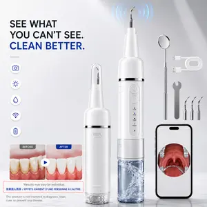 Rechargeable USB Oral Irrigator with Plaque Visibility Feature for Teeth Brushing, Multi-Function Travel Bidet Sprayer