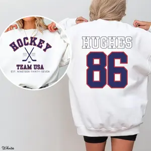Jack Hughes #86 Team USA Hockey Sweatshirt | 2026 Winter Games Graphic Crewneck | Soft Cozy White Pullover for Fans | Gameday Merch Gift Idea, Gift For Him, Gift For Her, Soft Fabric, Feels Great All Day