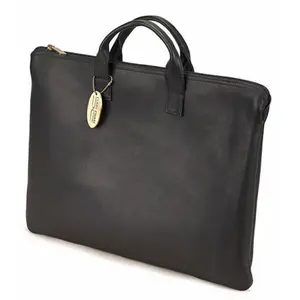 212 MAIN Men's Folio Briefcase - 623E Model, Folio Shape, Handle Strap, Zip Closure, Interior Pockets