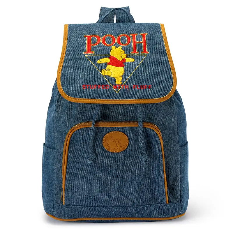 Disney Winnie the Pooh Denim Backpack New Winnie the Pooh Loungefly Denim Backpack and Wallet at  main image 3
