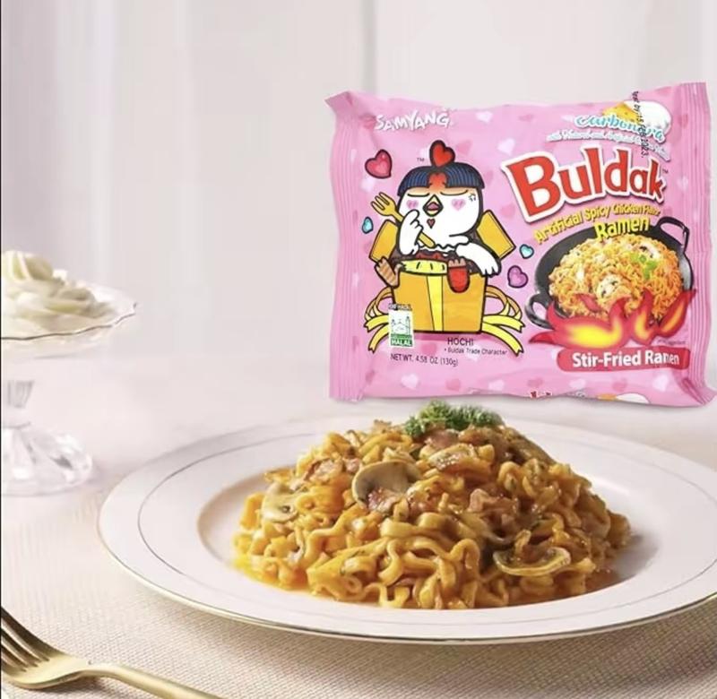 Samyang Buldak Cheese Stir-Fried Ramen with Chicken Flavor