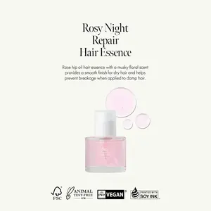 MORBEA Hair Essence - Multiple Scent Variations(Rosy Night, Black Tea, Dark Beer, Gardenia Veil,Lime Sunday, Neroli Wood, Patchouli Garden) -Suitable for All Hair Types - Vegan, Paraben &Silicone Free (50mL/1.69 fl oz)