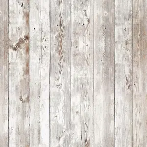 Wood Textured Wall Paper Decorations 17.7x276 Inch, Shiplap Peel and Stick Wallpaper, Self Adhesive Shelf Liners, Reclaimed Removable Vinyl