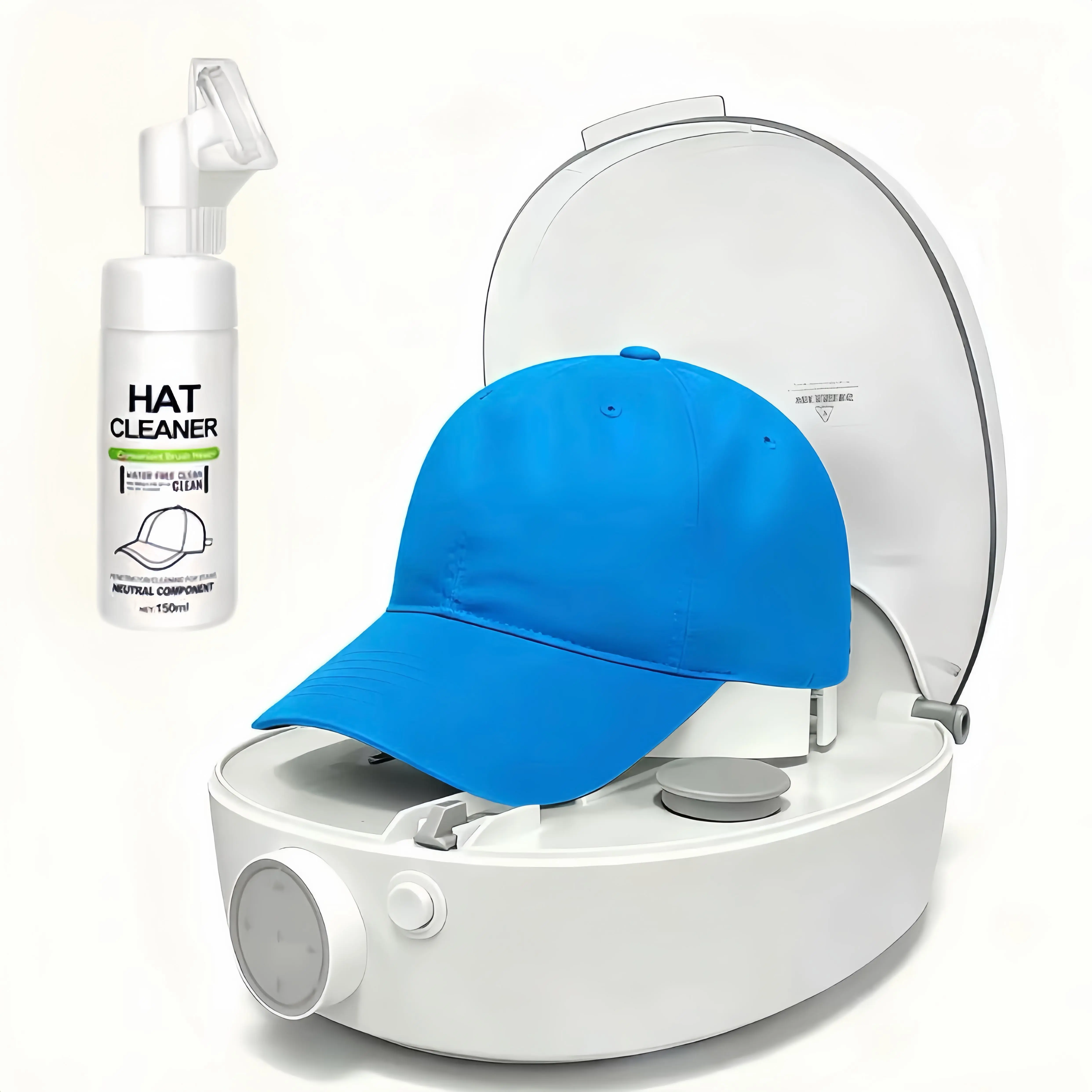 All-in-1 Hat Care Machine - Home Sterilizer with High-Temperature Steam Disinfection, Steam Ironing, Drying, Shaping, 30-Min Automatic , Sweat Odor Removal, Multi-Mode Daily Care for Beanies & Various Hat Types