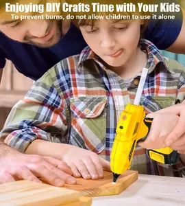 CORDLESS Portable Full-Size Hot Glue Gun: No-Cord Chaos, Instant Strong Bonds Anywhere