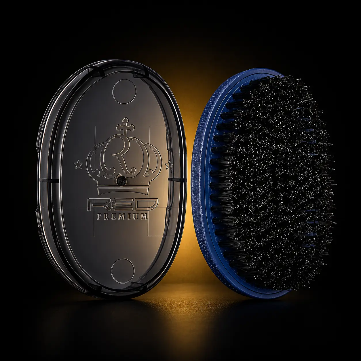 Premium Pocket Hard Wave Brush with Travel Cover