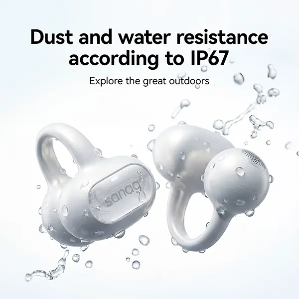 sanag S8S AI ワイヤレスイヤホン ブルー Sanag S8S Ear Clip Wireless Bluetooth Smart Air Conduction