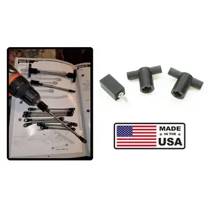 Quick Assembly RC Car Tool for Traxxas Rod Ends + Scale Crawler Link Building (WHITE ONLY)